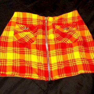 Eye catcher skirt red and yellow